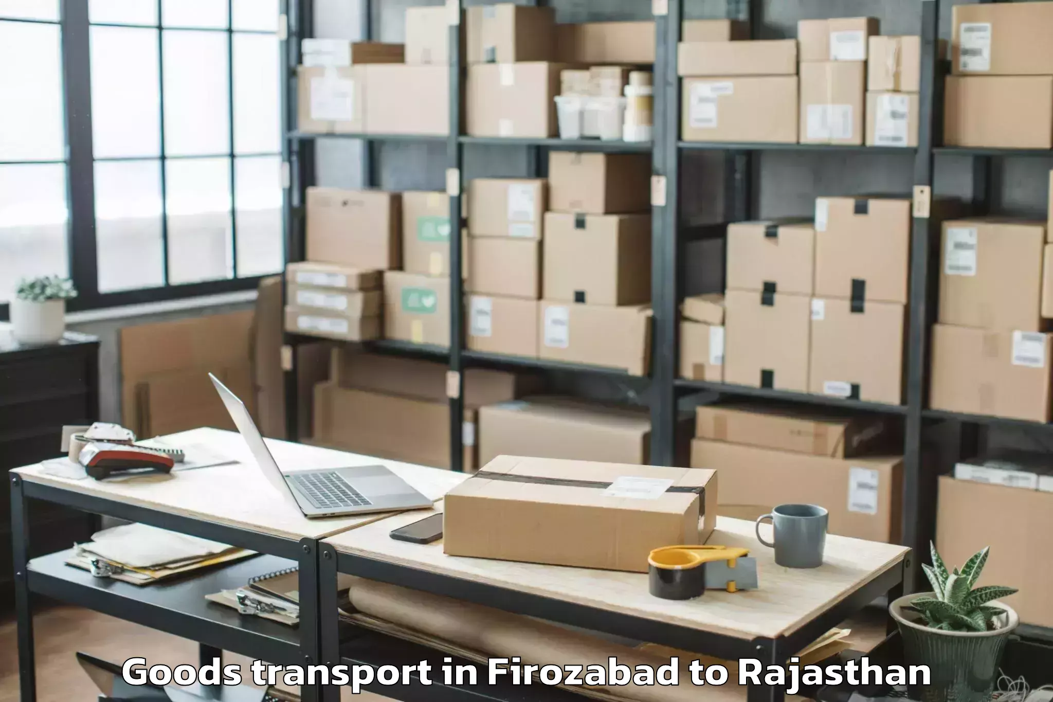 Trusted Firozabad to The Iis University Jaipur Goods Transport